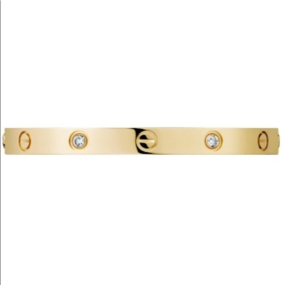 Gold Love Screwdriver Bangle Bracelet Luxury Nail Screw High Quality With Stones - Picture 6 of 9